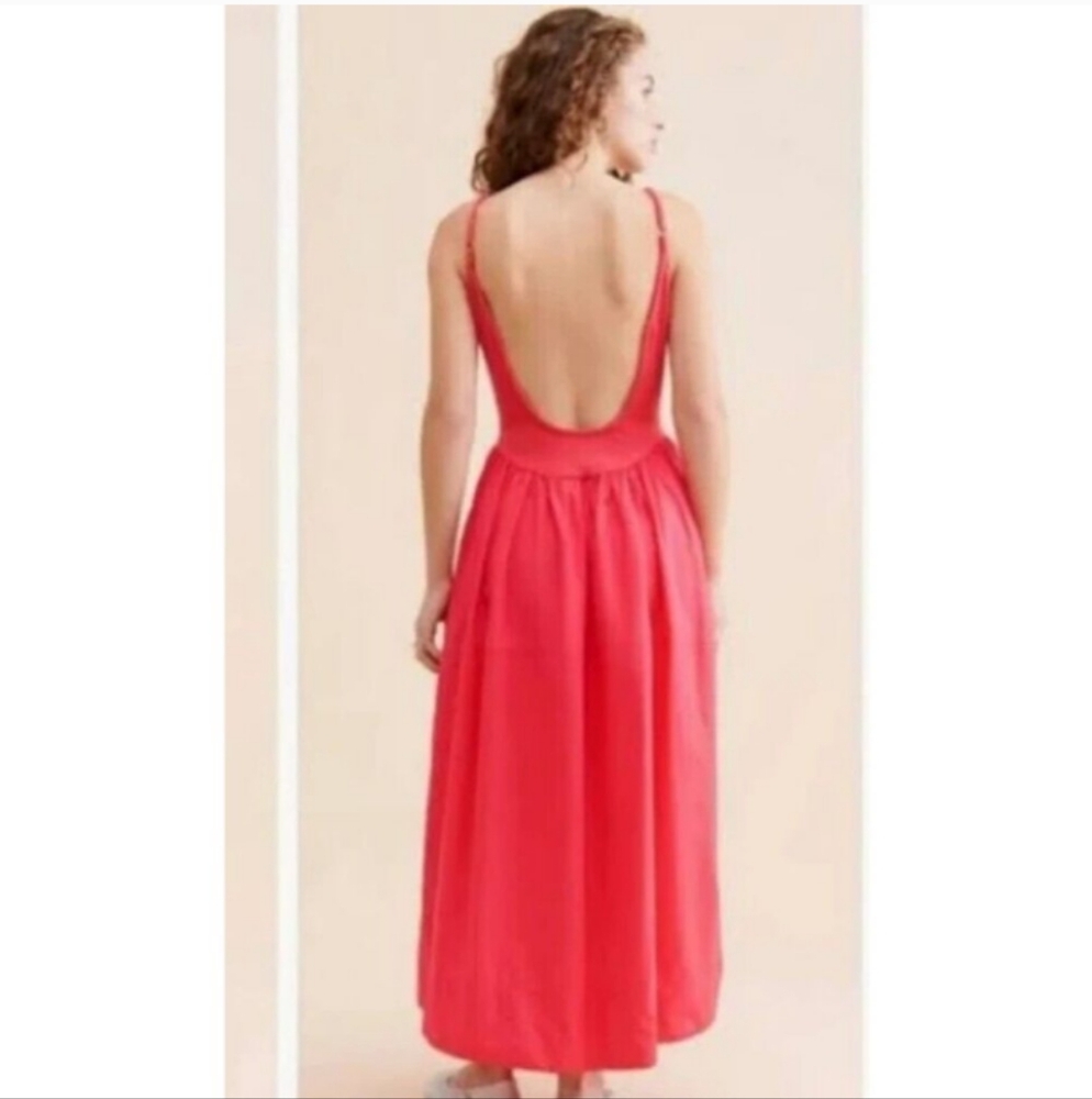 NWOT Free people Dylan midi dress in Miami Beet Pink Size Small